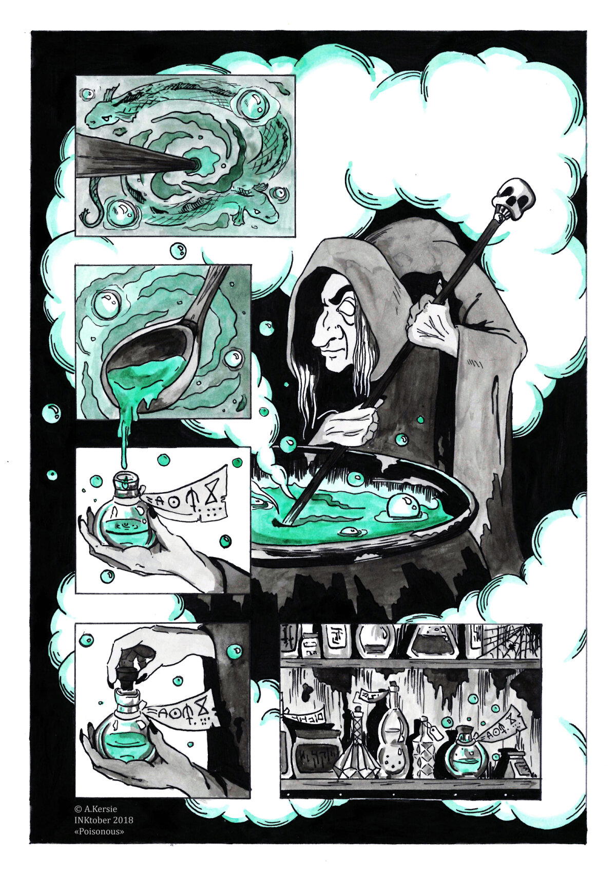 INKtober 2018: Ядовитый (Poisonous)