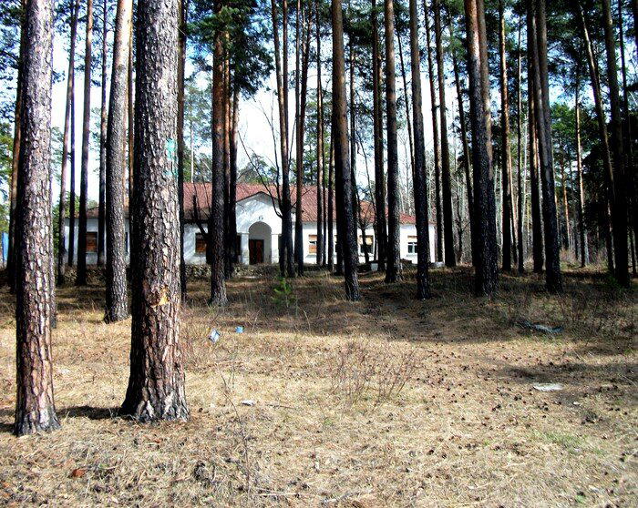 Заброшенная казарма на Чусовском тракте (апрель 2014 года)