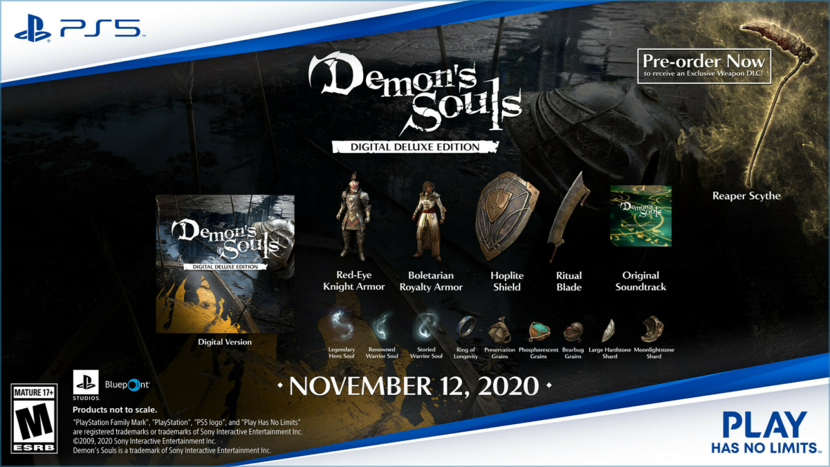 Demon's Souls на PS5 получит расширенное издание — с оригинальным саундтреком