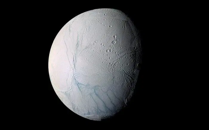 Энцелад, запечатленный "Кассини" / © NASA/JPL-Caltech/Space Science Institute