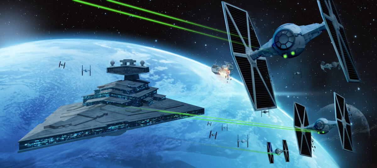 А что если? Чем бы закончилось противостояние звездолёта USS Enterprise-D c звездным разрушителем класса "Imperial"