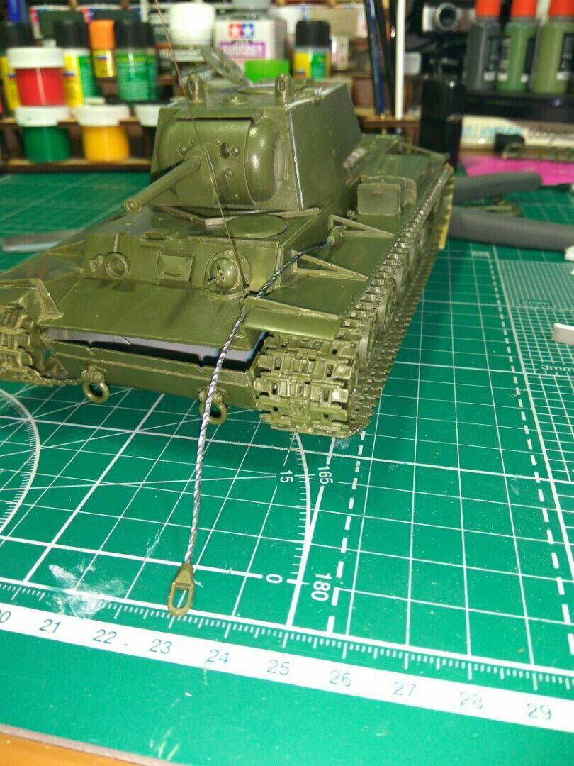 Модель КВ-1 41 года с пушкой Ф-32