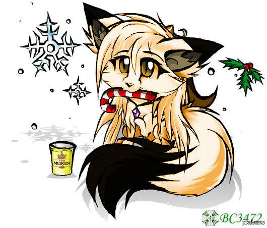 Новогодняя лисичка