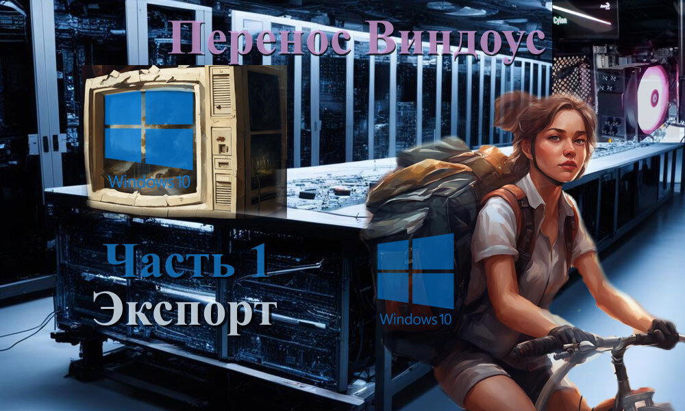 Перенос Виндоус со старого компьютера на новый - часть 1 "Экспорт"