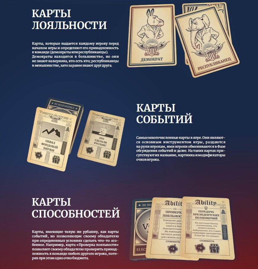«Пара слов о VOTE!» или «Наш первый опыт в разработке настольной игры»